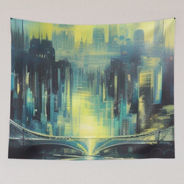 Item preview, Glasgow Skyline Art designed and sold by Places On Earth.
