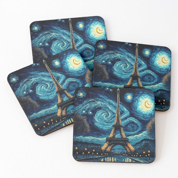 Item preview, Starry Night In Paris - Oil on Canvas designed and sold by Mitch-Angelo.