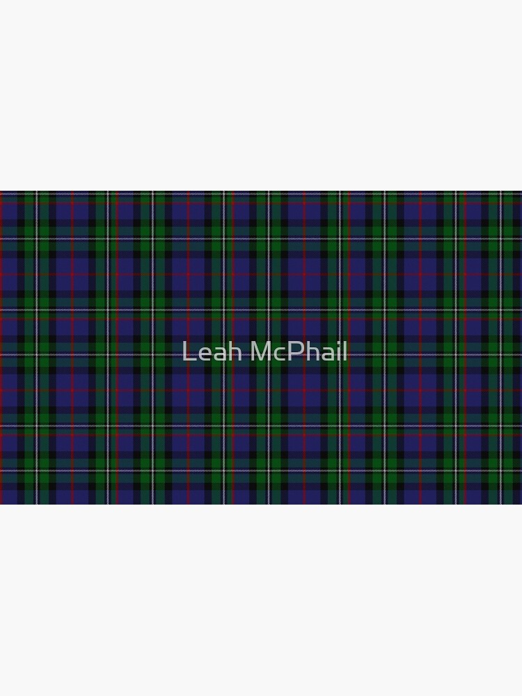 McPhail Hunting Tartan with Clan Name by LeahMcPhail