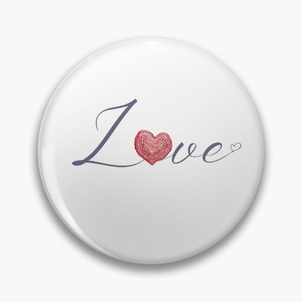 Item preview, Love Typography With A Red Embroidered Love Heart, I Love You, Love Icon designed and sold by Flowerartlovers.