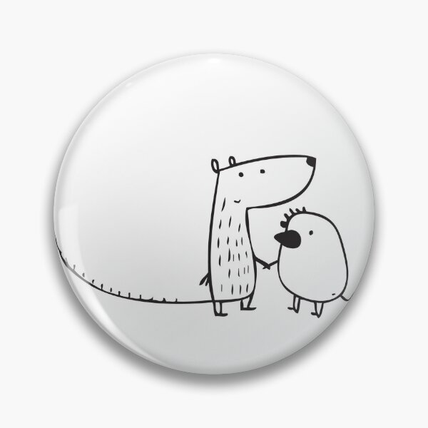 Item preview, Two funnie little creatures animals holding hands designed and sold by RBBll.