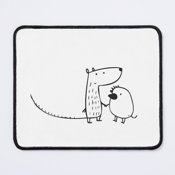 Item preview, Two funnie little creatures animals holding hands designed and sold by RBBll.