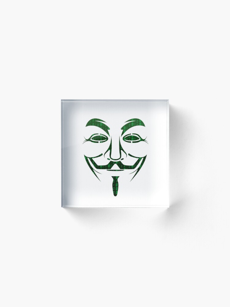 Anonymous mask logo Art Board Print for Sale by pardock