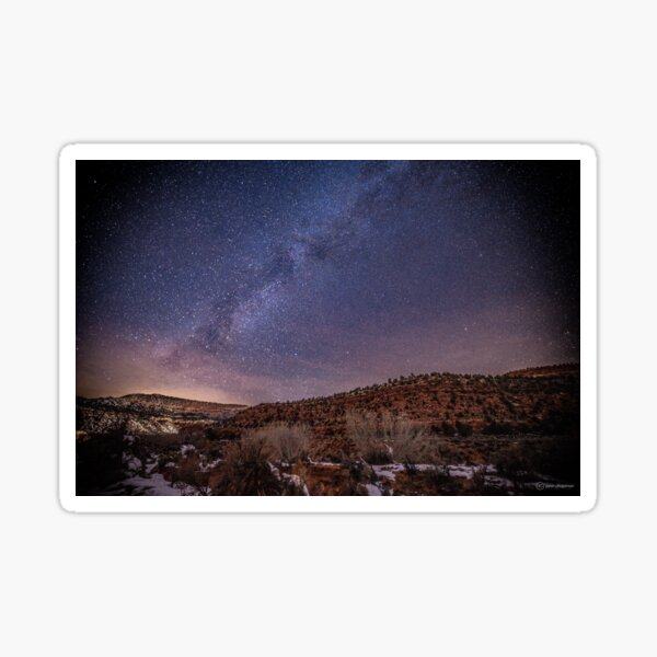Milky Way from Kanab, UT (North West) Sticker