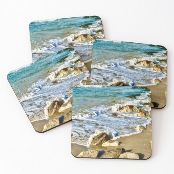 Item preview, Turquoise Sea on the Rocks designed and sold by Pamela Storch.