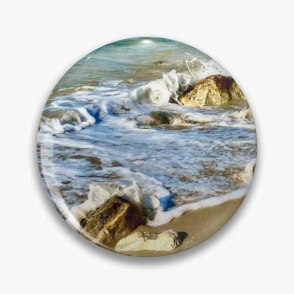 Item preview, Turquoise Sea on the Rocks designed and sold by Pamela Storch.