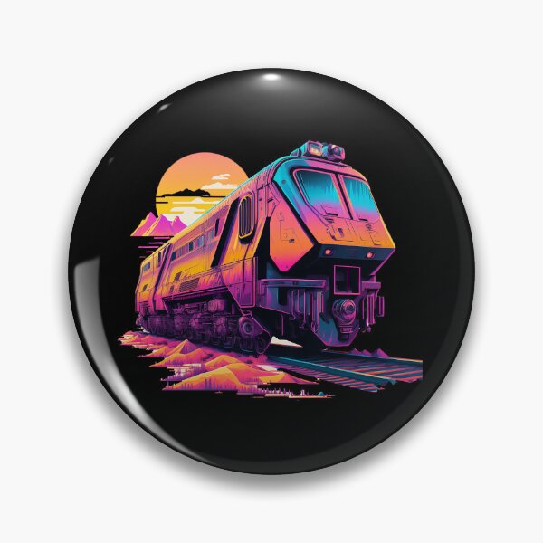 Item preview, Train Graphic Synthwave #2 designed and sold by ArtShanth.