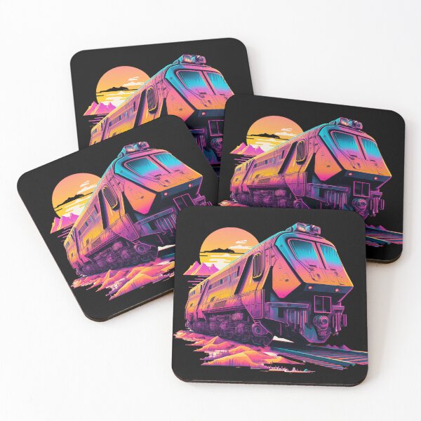 Item preview, Train Graphic Synthwave #2 designed and sold by ArtShanth.