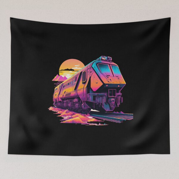 Item preview, Train Graphic Synthwave #2 designed and sold by ArtShanth.
