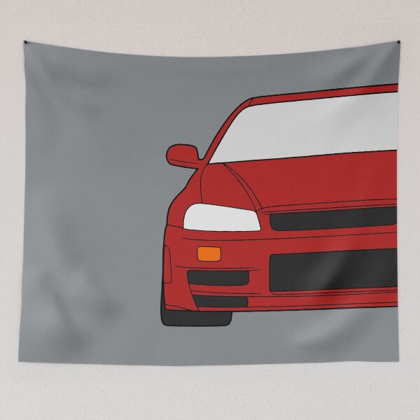 Item preview, Nissan Skyline R34 GTR active red color designed and sold by EdimDesign.
