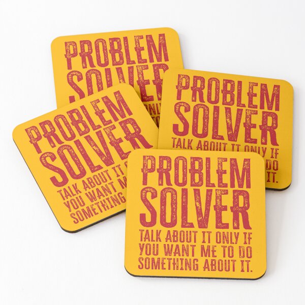 Item preview, Problem Solver: Talk About It Only If You Want Me To Do Something About It - Red designed and sold by Reconocer.
