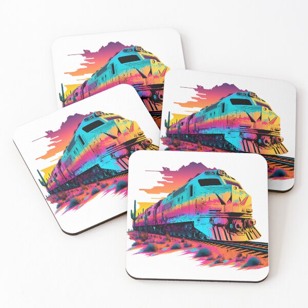 Item preview, Train Graphic Synthwave #3 designed and sold by ArtShanth.