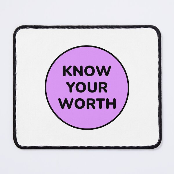 Item preview, Know your worth - self esteem positive affirmations designed and sold by Inspirationmotivation.
