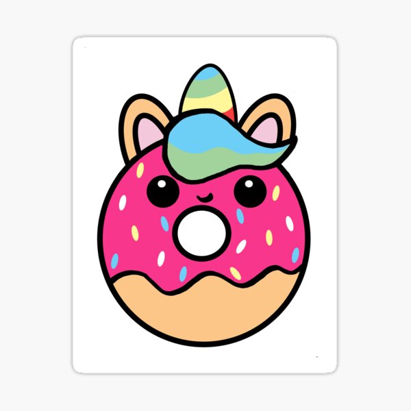 unicorn doughnut Sticker