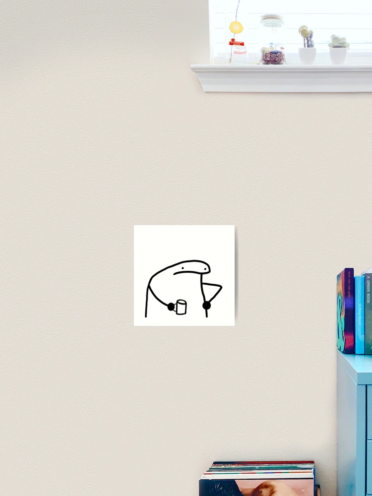 Annoyed Flork with Mug Sticker for Sale by Greyghostsco