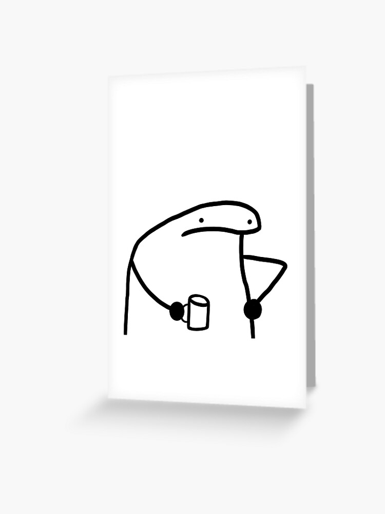 Annoyed Flork with Mug Sticker for Sale by Greyghostsco