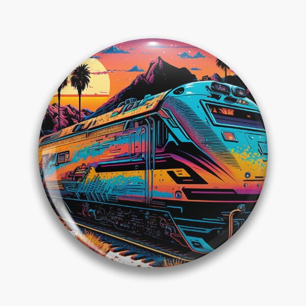 Item preview, Train Graphic Synthwave #4 designed and sold by ArtShanth.