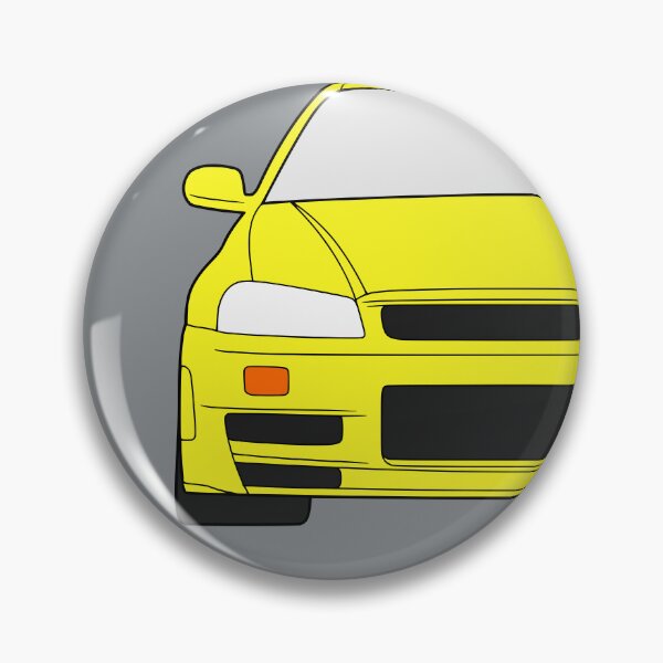 Item preview, Nissan Skyline R34 GTR yellow color designed and sold by EdimDesign.