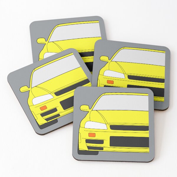 Item preview, Nissan Skyline R34 GTR yellow color designed and sold by EdimDesign.