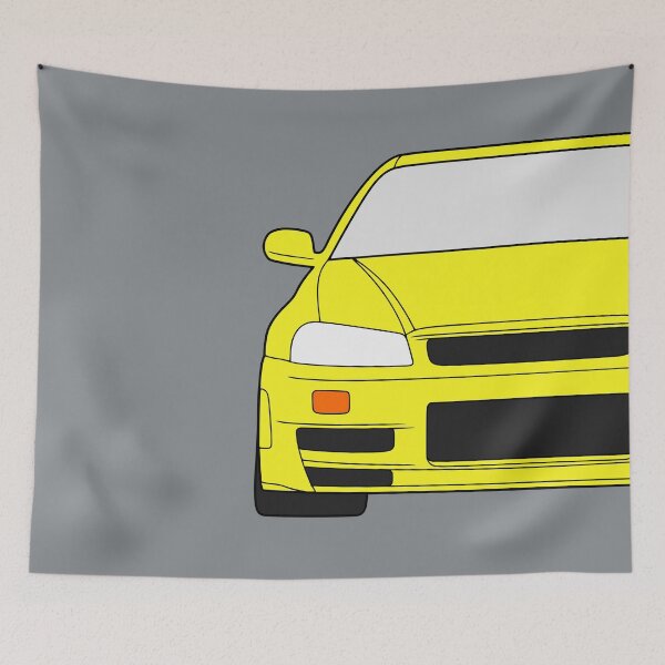 Item preview, Nissan Skyline R34 GTR yellow color designed and sold by EdimDesign.