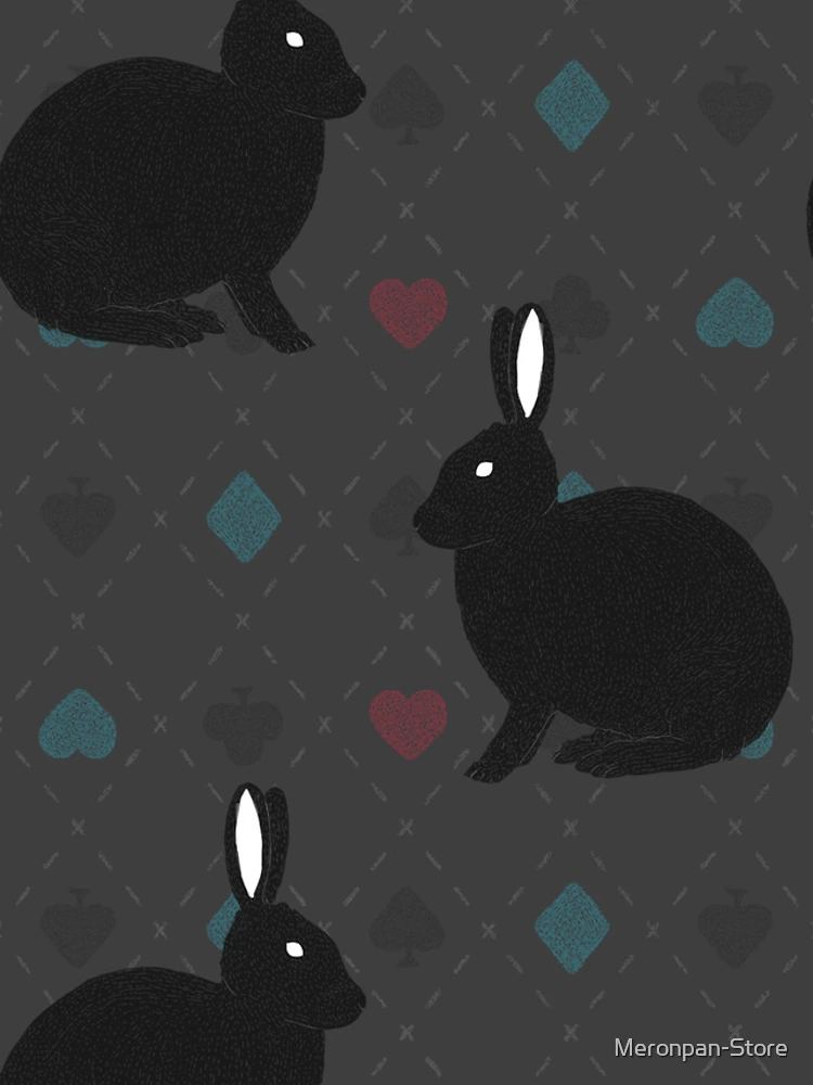 Thumbnail 4 of 4, Samsung Galaxy Phone Case, Black Rabbit Pattern designed and sold by Meronpan-Store.