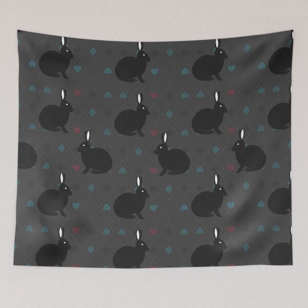 Item preview, Black Rabbit Pattern designed and sold by Meronpan-Store.