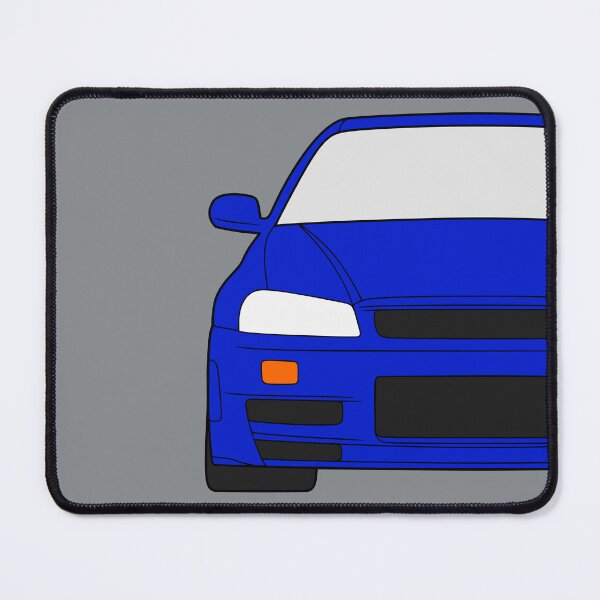 Item preview, Nissan Skyline R34 GTR bayside blue color designed and sold by EdimDesign.