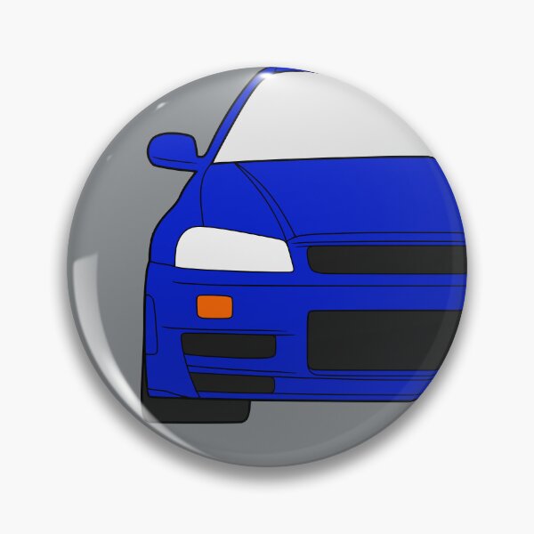 Item preview, Nissan Skyline R34 GTR bayside blue color designed and sold by EdimDesign.