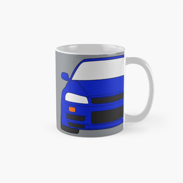 Item preview, Nissan Skyline R34 GTR bayside blue color designed and sold by EdimDesign.