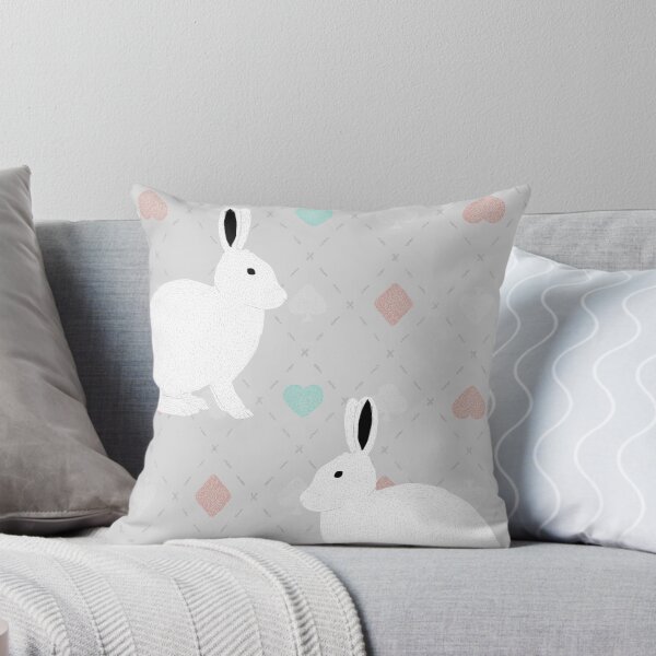 Aperçu de l'œuvre Motif de lapin blanc créée et vendue par Meronpan-Store.