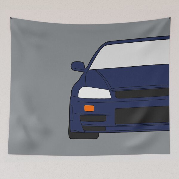 Item preview, Nissan Skyline R34 GTR dark blue color designed and sold by EdimDesign.