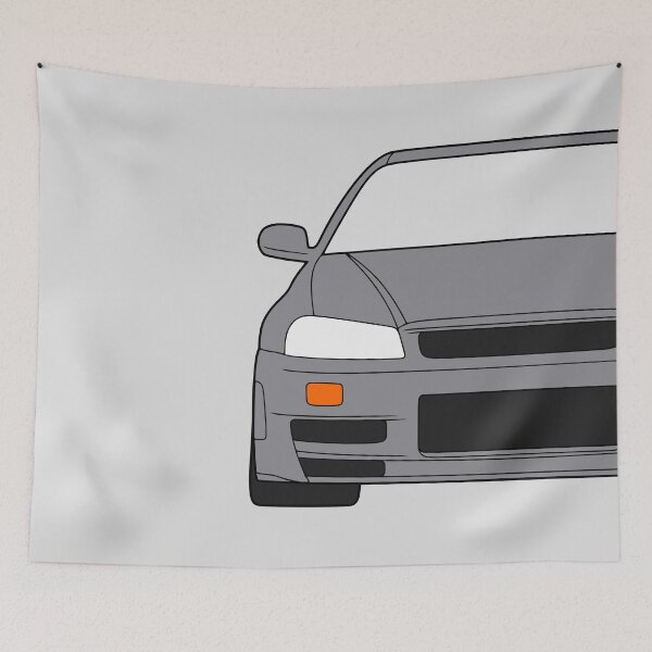 Item preview, Nissan Skyline R34 GTR grey color designed and sold by EdimDesign.