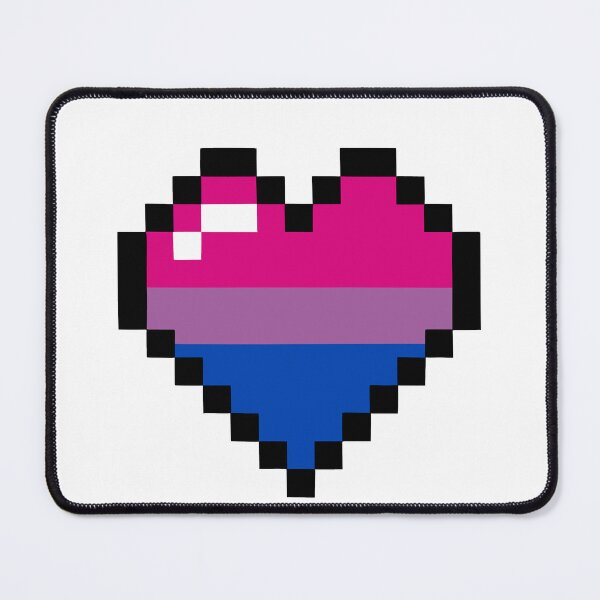 Item preview, Bi Pride Flag Pixel Heart designed and sold by Greyghostsco.