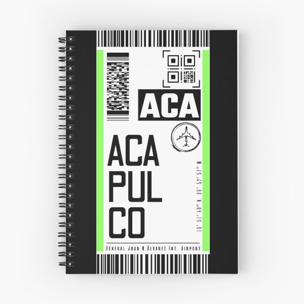 Item preview, ACAPULCO ACA mexico Classic luggage tag flight stickers designed and sold by LeddsoDello.