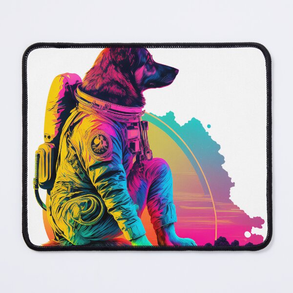 Item preview, Dog Graphic Synthwave #2 designed and sold by ArtShanth.