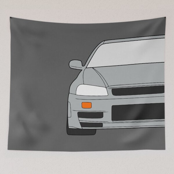 Item preview, Nissan Skyline R34 GTR silver color designed and sold by EdimDesign.