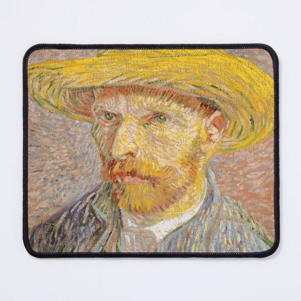 Item preview, Self-Portrait with a Straw Hat 1887 Vincent van Gogh  designed and sold by dSquared1801.