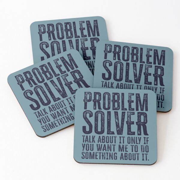 Item preview, Problem Solver: Talk About It Only If You Want Me To Do Something About It - Navy designed and sold by Reconocer.