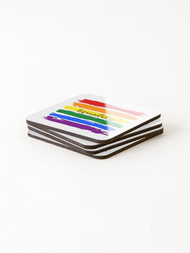Thumbnail 4 of 5, Coasters (Set of 4), Equality designed and sold by Lessonsprint.