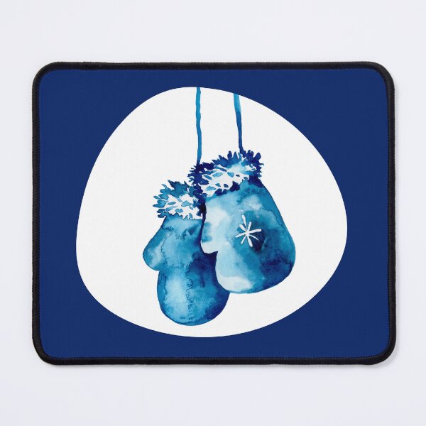 Item preview, Blue Watercolour Winter Gloves designed and sold by CreativNode.