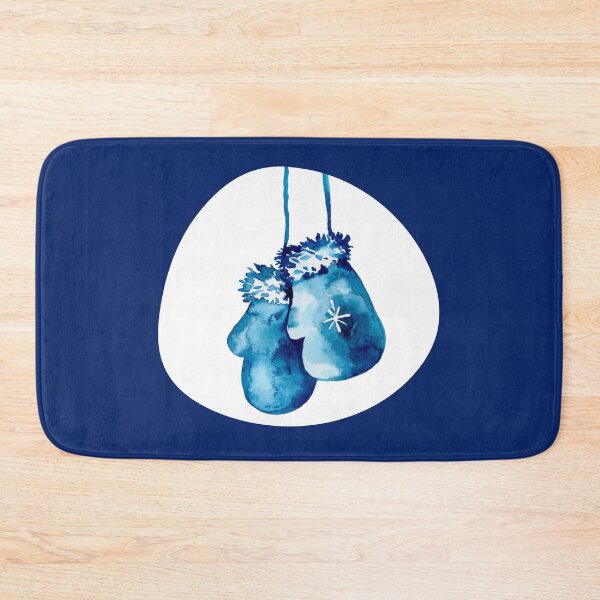 Item preview, Blue Watercolour Winter Gloves designed and sold by CreativNode.