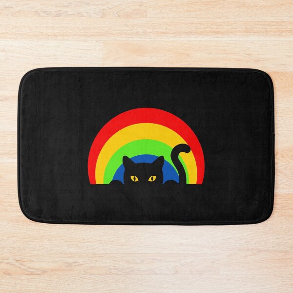 Item preview, Rainbow Cat Red Yellow Green Blue Funny Happy Witty Joke Sarcastic Spiritual Animal Birthday Gift designed and sold by EpsilonEridani.