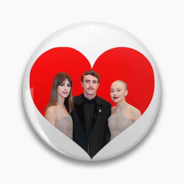 Item preview, phoebe bridgers, paul mescal, daisy edgar jones heart designed and sold by 666cherry.