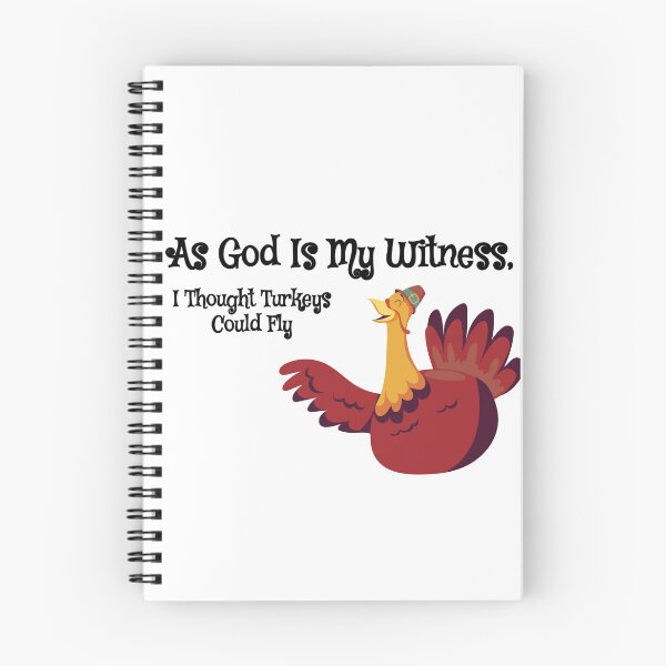 Item preview, As god is my witness, I thought turkeys could fly (Funny Vintage Thanksgiving Desing) designed and sold by BRAZILCOOLSHIRT.