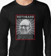 Murray Rothbard with Quote Long Sleeve T-Shirt