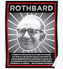 Murray Rothbard with Quote Poster