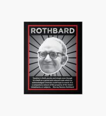 Murray Rothbard with Quote Art Board
