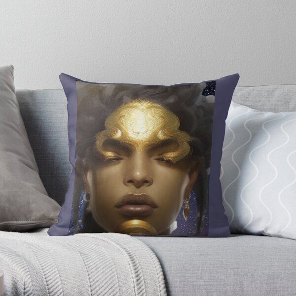 The Sky Goddess Throw Pillow