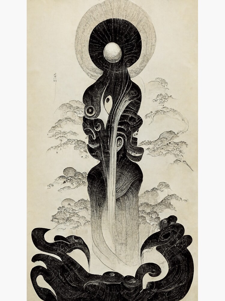 "Japanese archaic phenomenon " Sticker for Sale by SerafymaYol Redbubble