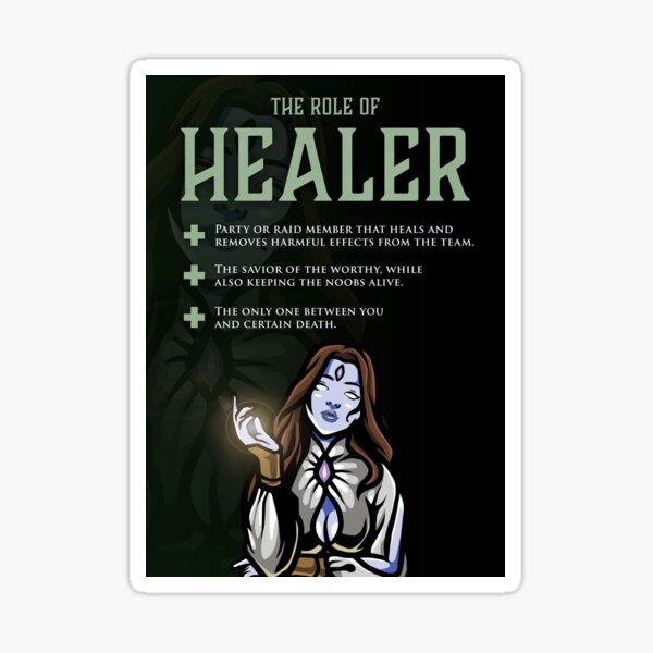 Raid Healer - Video Games - Sticker